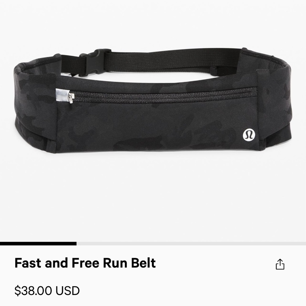 lululemon fast and free run belt